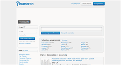 Desktop Screenshot of bumeran.comwww.bumeran.com.ve