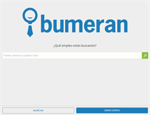 Tablet Screenshot of bumeran.com.ve