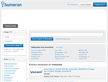 Tablet Screenshot of cisco.bumeran.com.ve