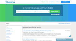 Desktop Screenshot of bumeran.com.mx