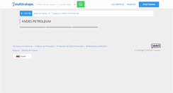 Desktop Screenshot of andespetroleum.bumeran.com.ec